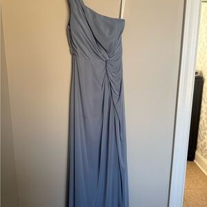 Aritzia One-Shoulder Blue Dress